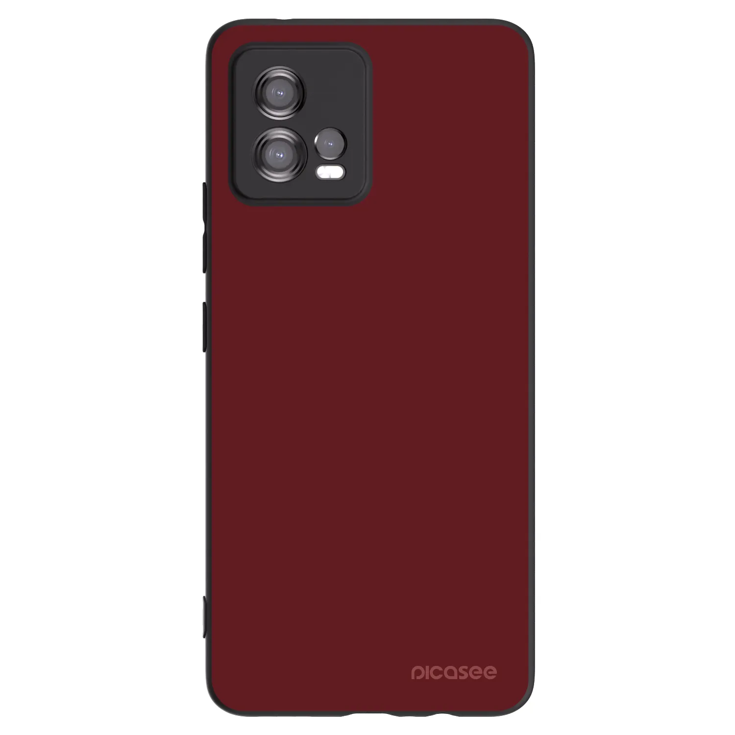 Picasee silikonový černý obal pro Motorola Moto G72 - Red Bliss