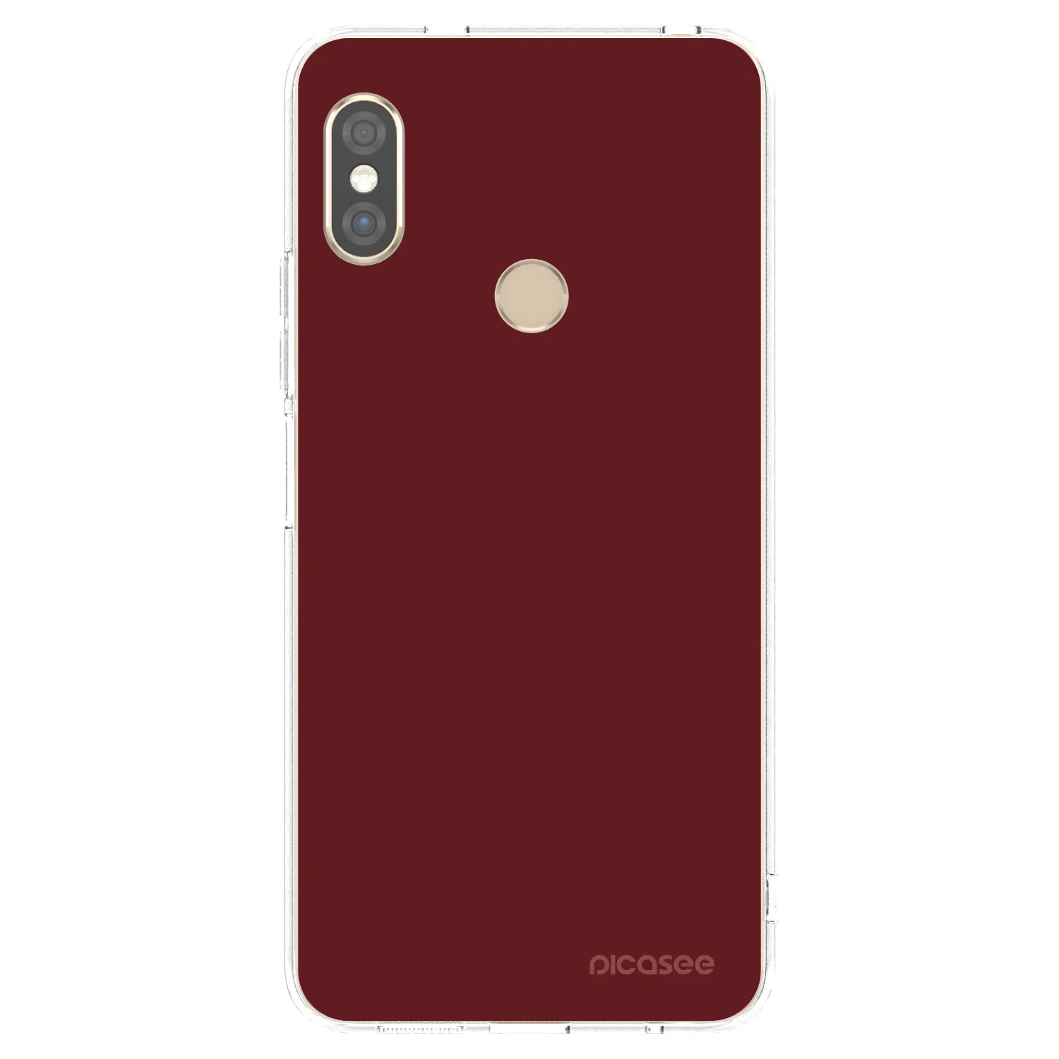 Picasee silikonový průhledný obal pro Xiaomi Redmi Note 5 Global - Red Bliss