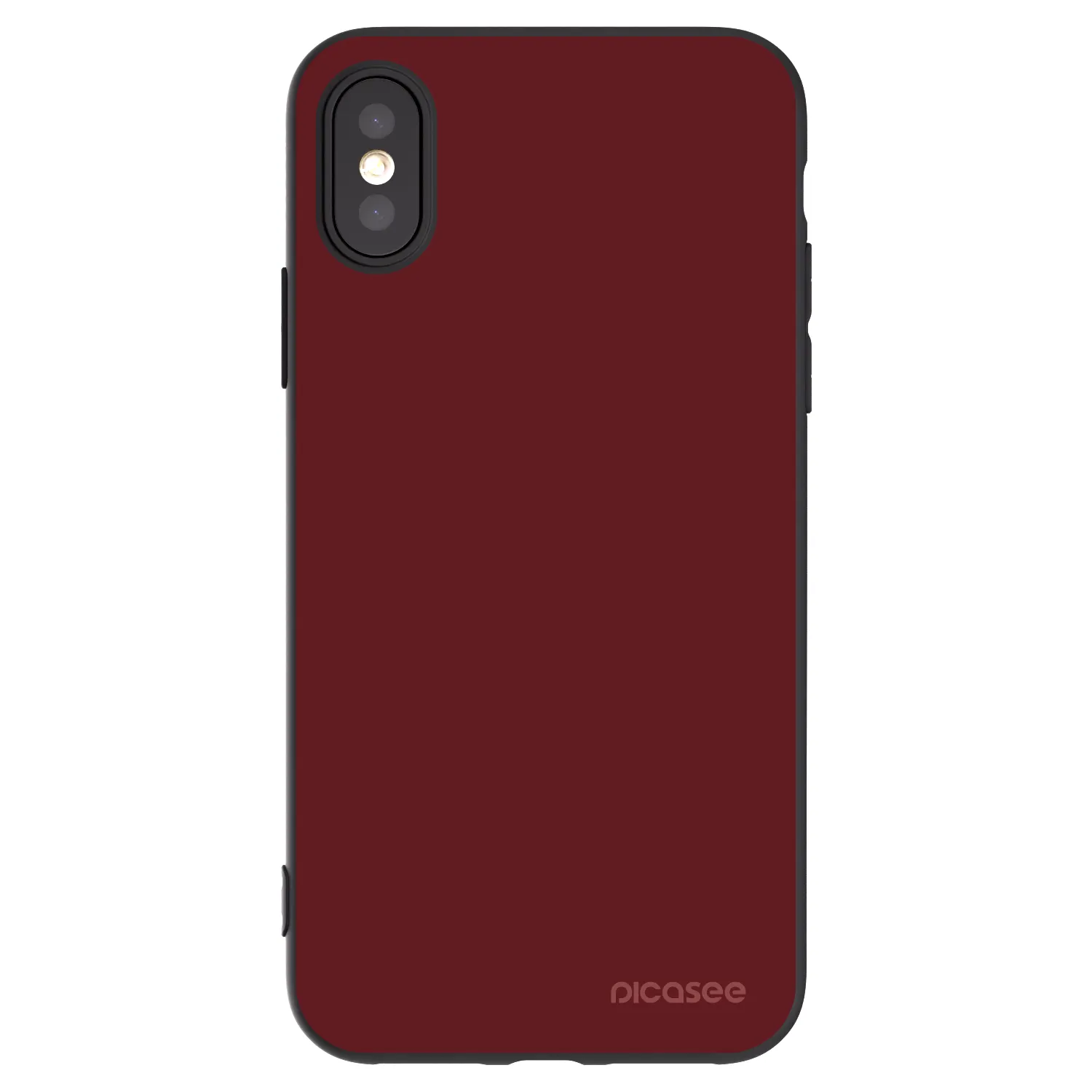 Picasee silikonový černý obal pro Apple iPhone X/XS - Red Bliss