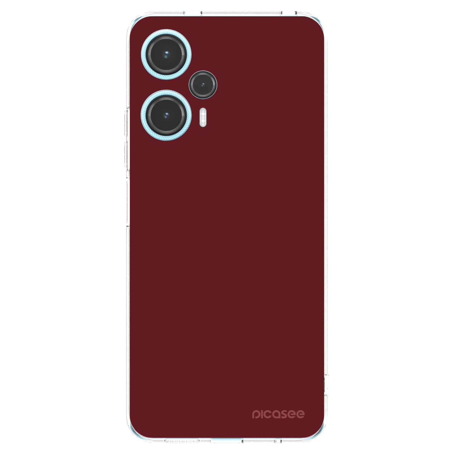 Picasee silikonový průhledný obal pro Xiaomi Poco F5 - Red Bliss