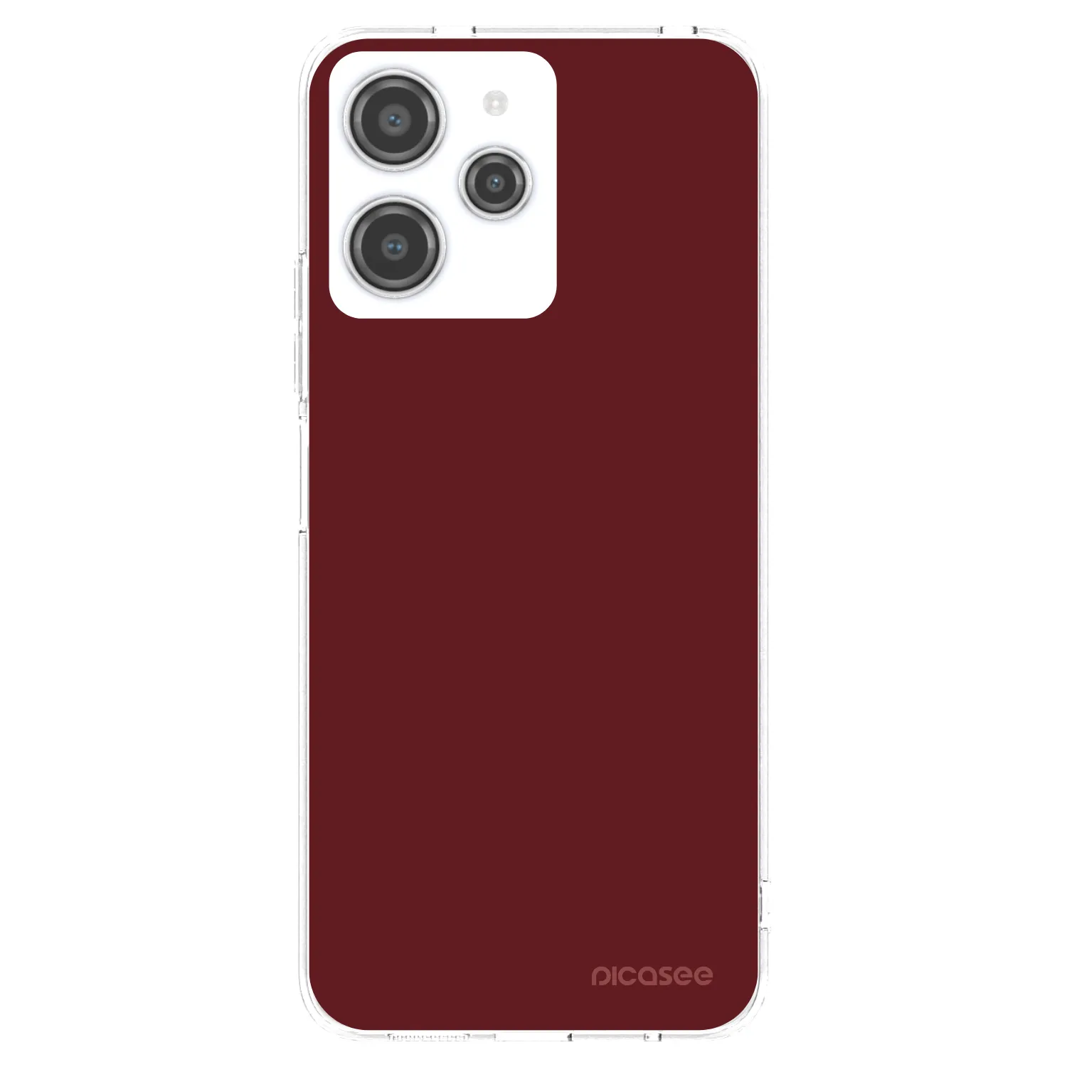 Picasee silikonový průhledný obal pro Xiaomi Redmi 12 4G - Red Bliss