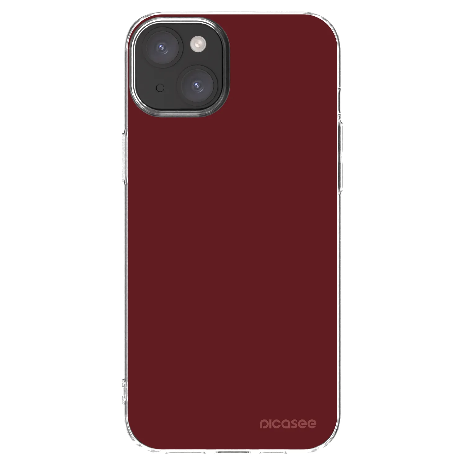 Picasee silikonový průhledný obal pro Apple iPhone 15 Plus - Red Bliss