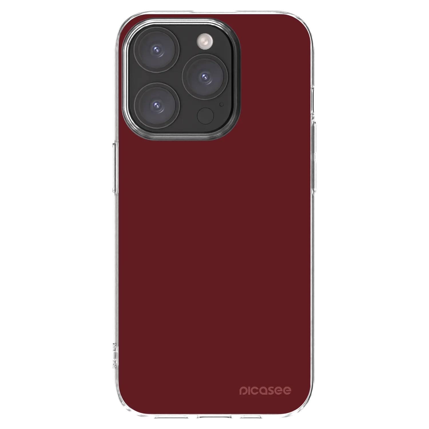 Picasee silikonový průhledný obal pro Apple iPhone 15 Pro - Red Bliss