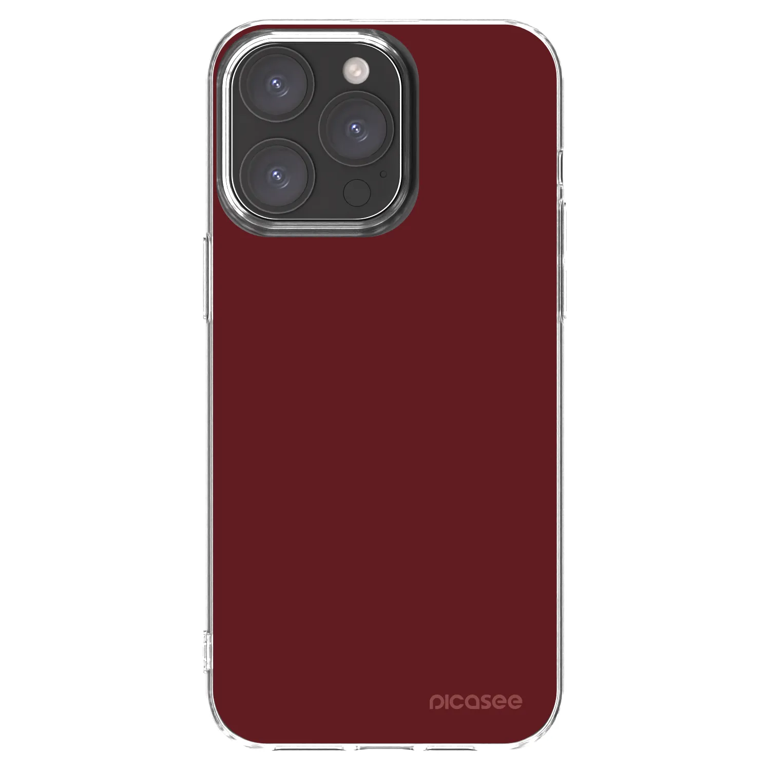 Picasee silikonový průhledný obal pro Apple iPhone 15 Pro Max - Red Bliss