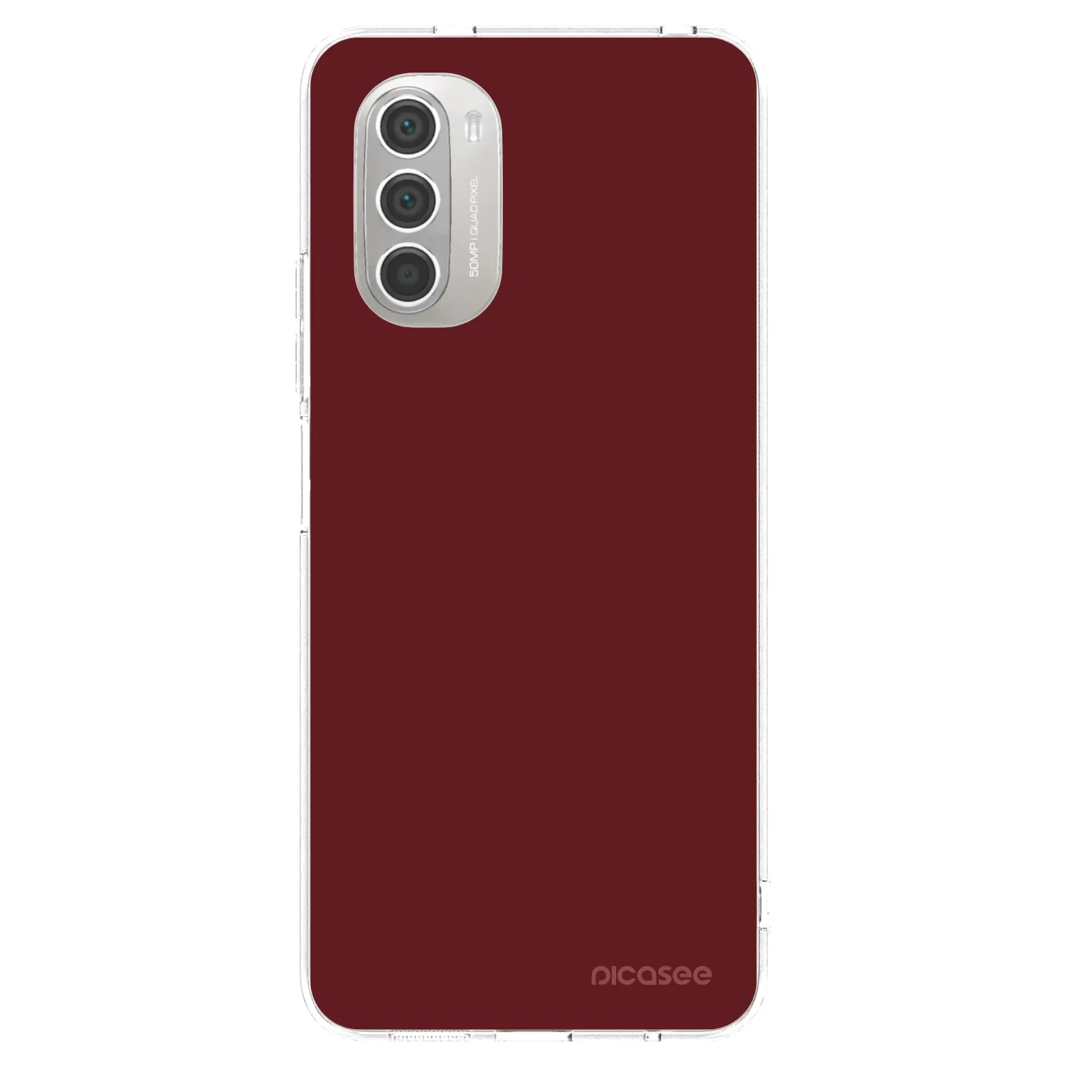 Picasee silikonový průhledný obal pro Motorola Moto G51 - Red Bliss