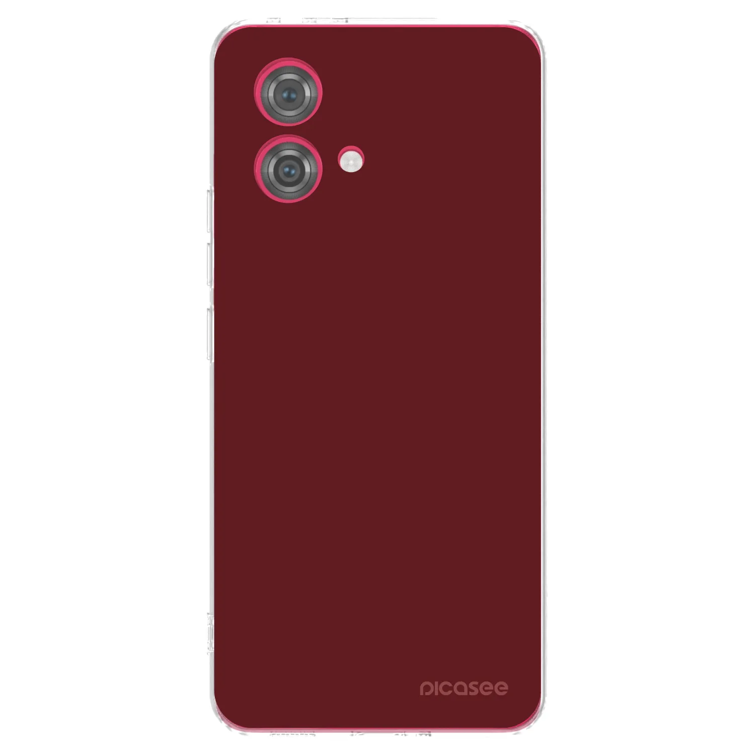Picasee silikonový průhledný obal pro Motorola Moto G84 5G - Red Bliss
