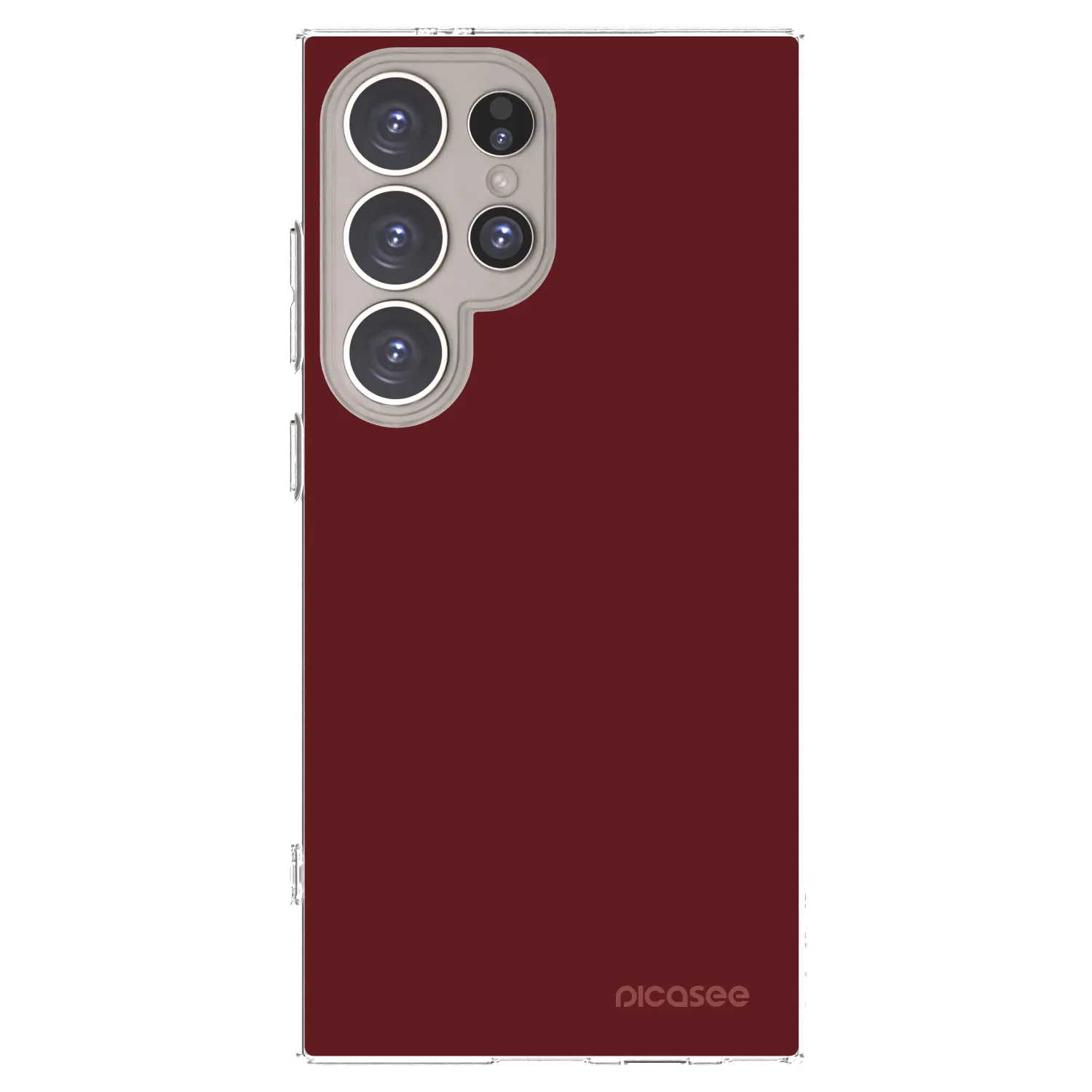 Picasee silikonový průhledný obal pro Samsung Galaxy S24 Ultra S928B 5G - Red Bliss