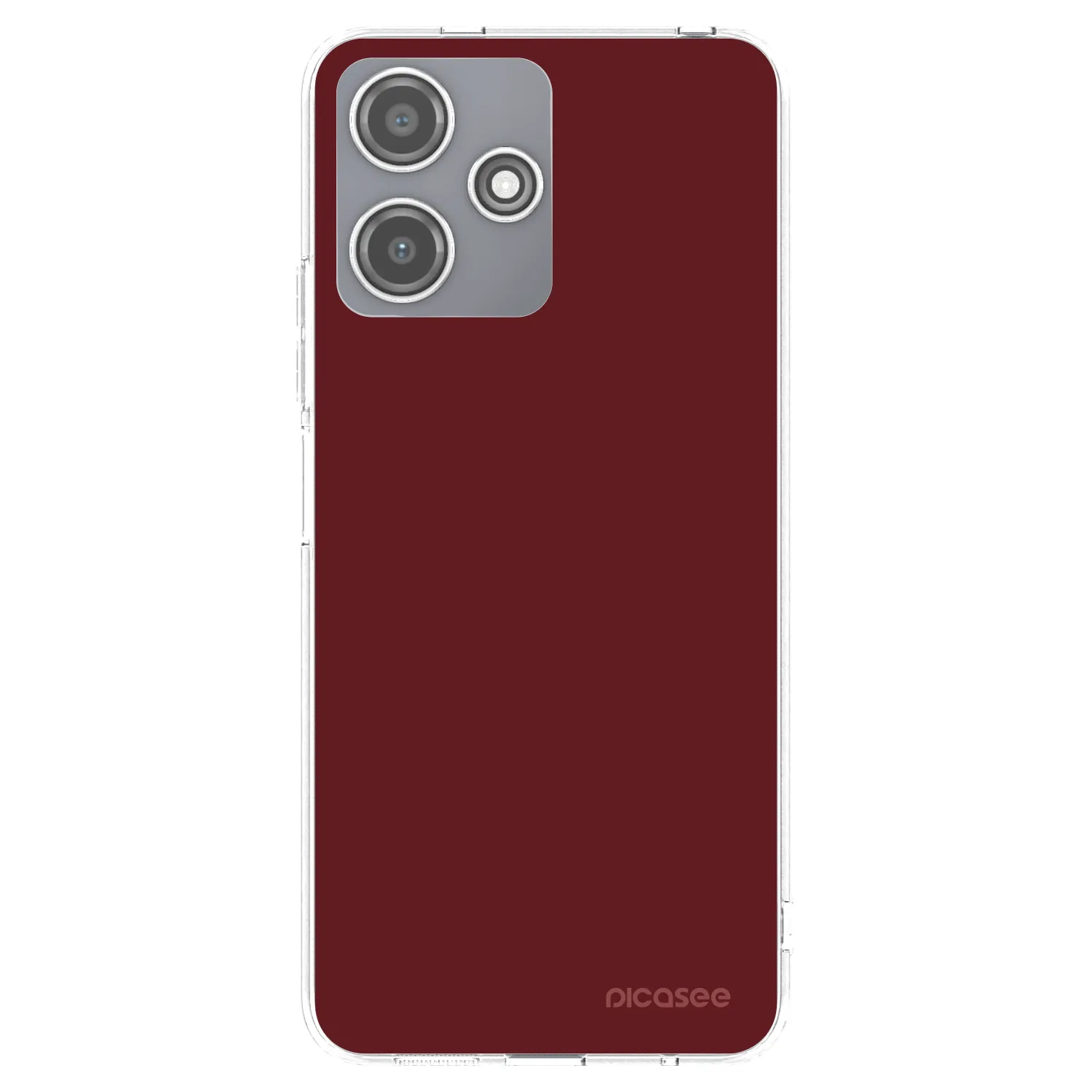 Picasee silikonový průhledný obal pro Xiaomi Redmi 12 5G - Red Bliss