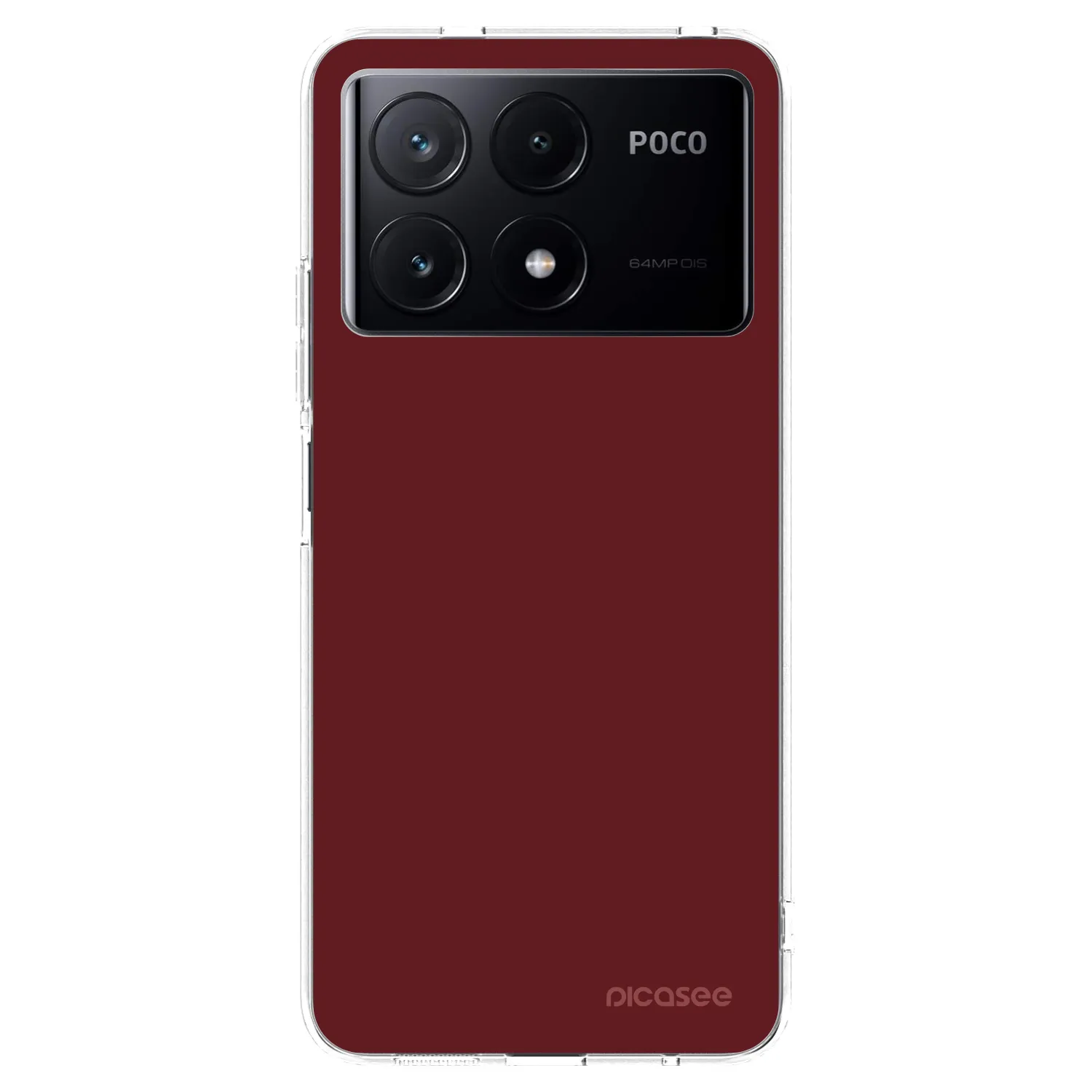 Picasee silikonový průhledný obal pro Xiaomi Poco X6 Pro - Red Bliss