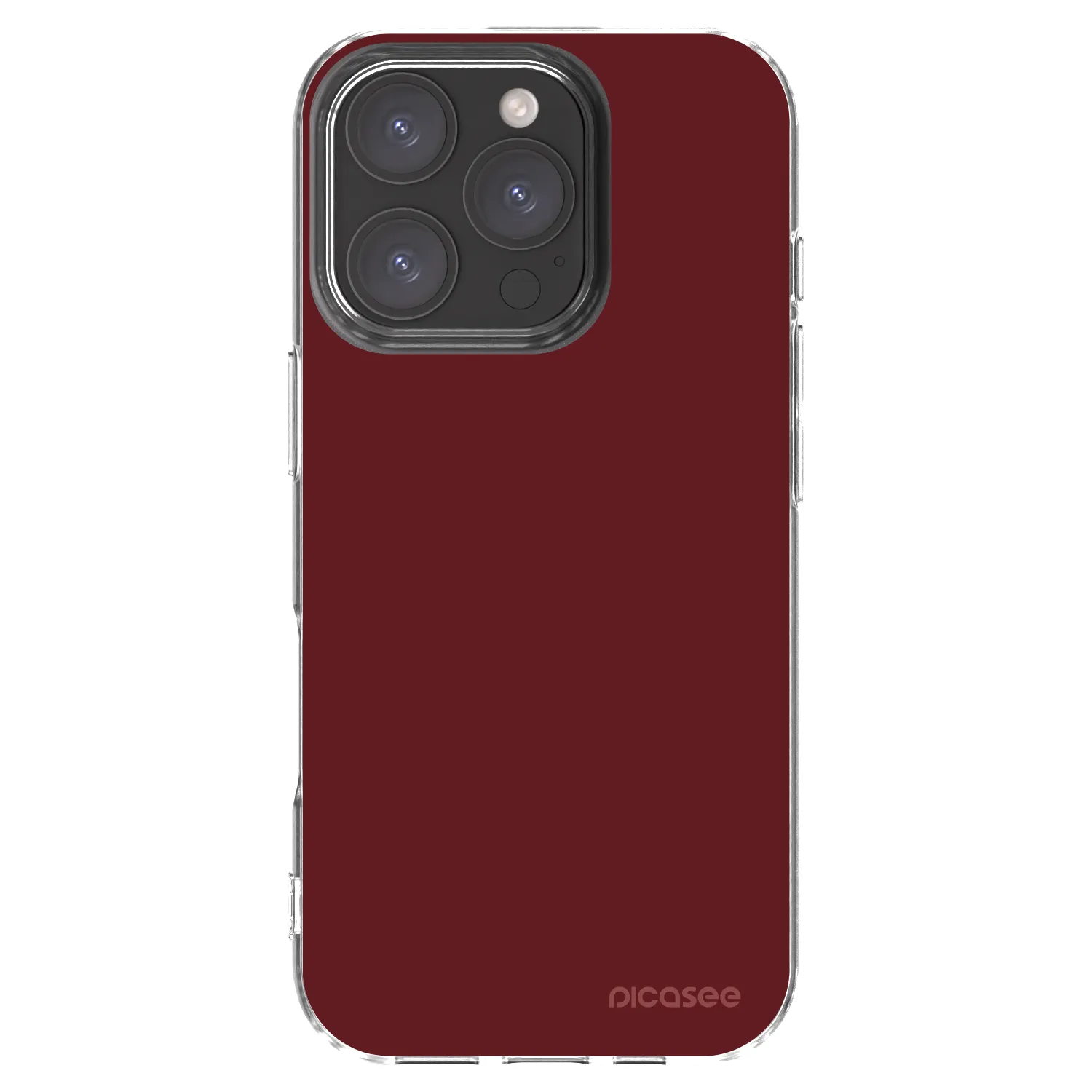Picasee silikonový průhledný obal pro Apple iPhone 16 Pro - Red Bliss