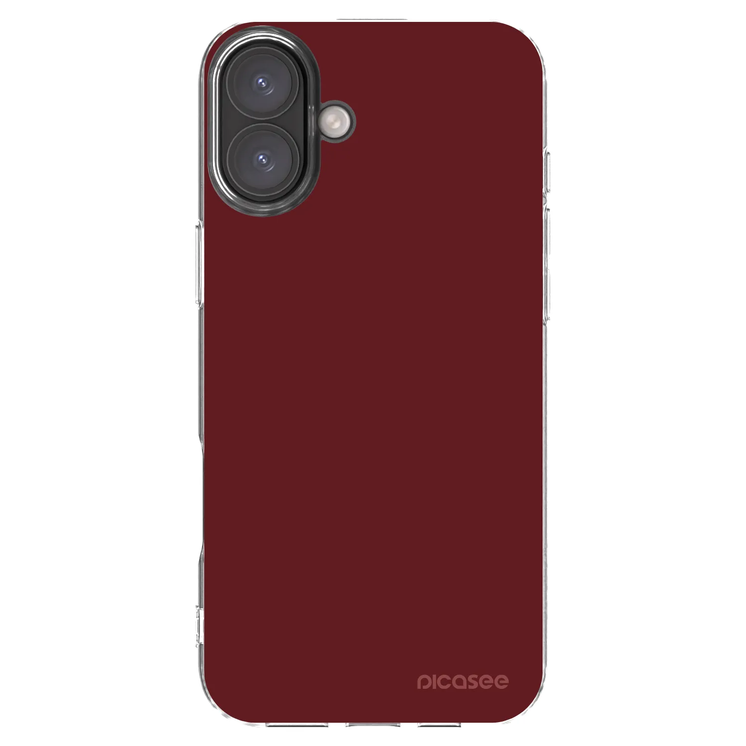 Picasee silikonový průhledný obal pro Apple iPhone 16 Plus - Red Bliss