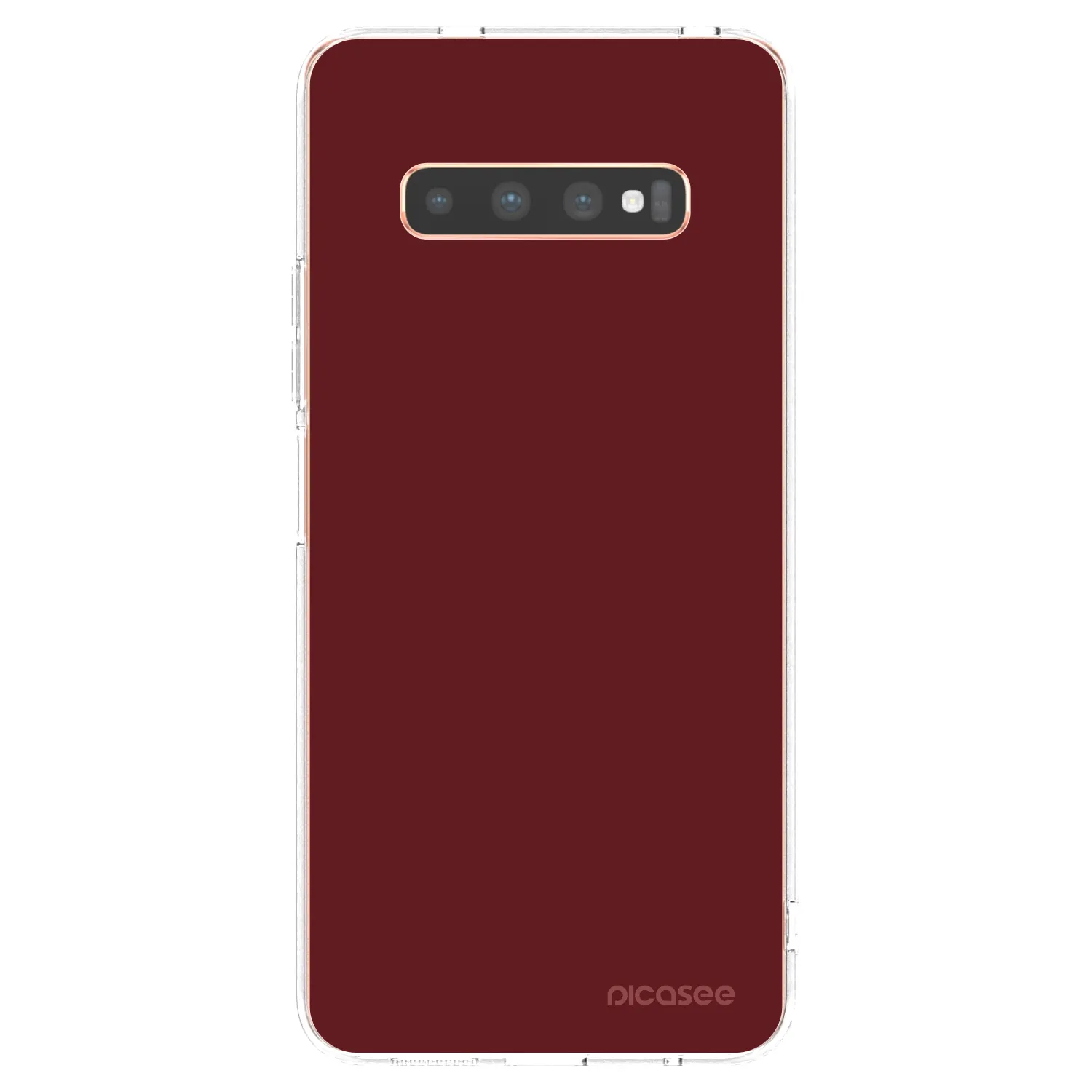 Picasee silikonový průhledný obal pro Samsung Galaxy S10 Plus G975 - Red Bliss