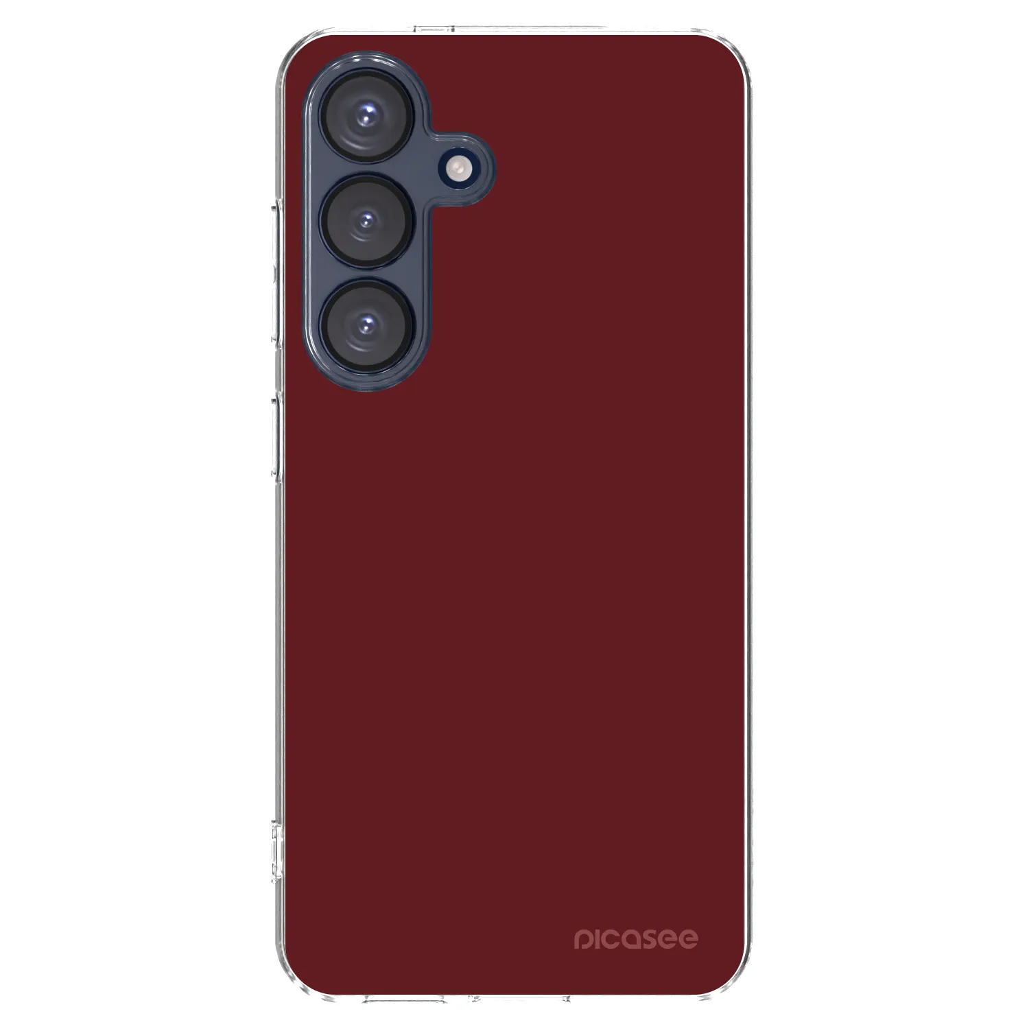 Picasee silikonový průhledný obal pro Samsung Galaxy S25 5G - Red Bliss