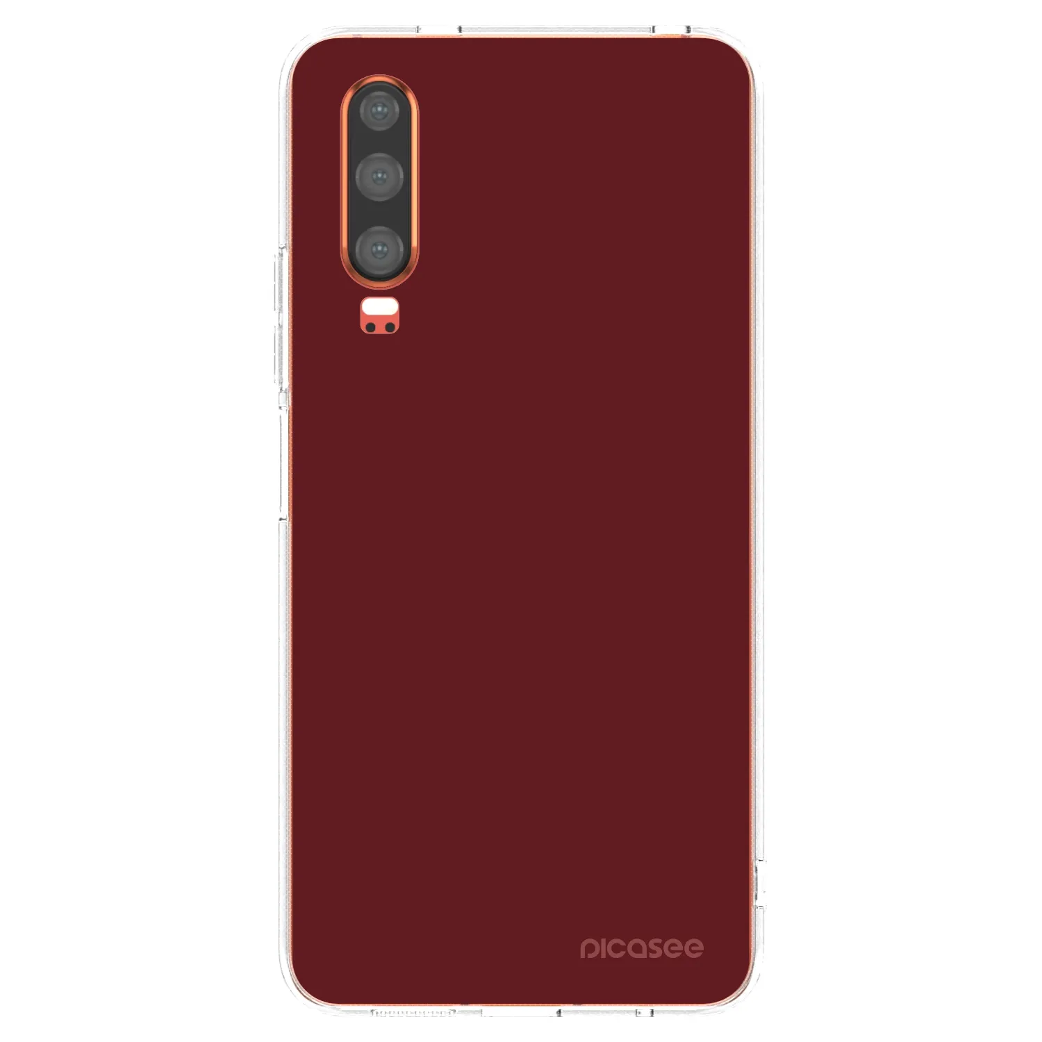 Picasee silikonový průhledný obal pro Huawei P30 - Red Bliss