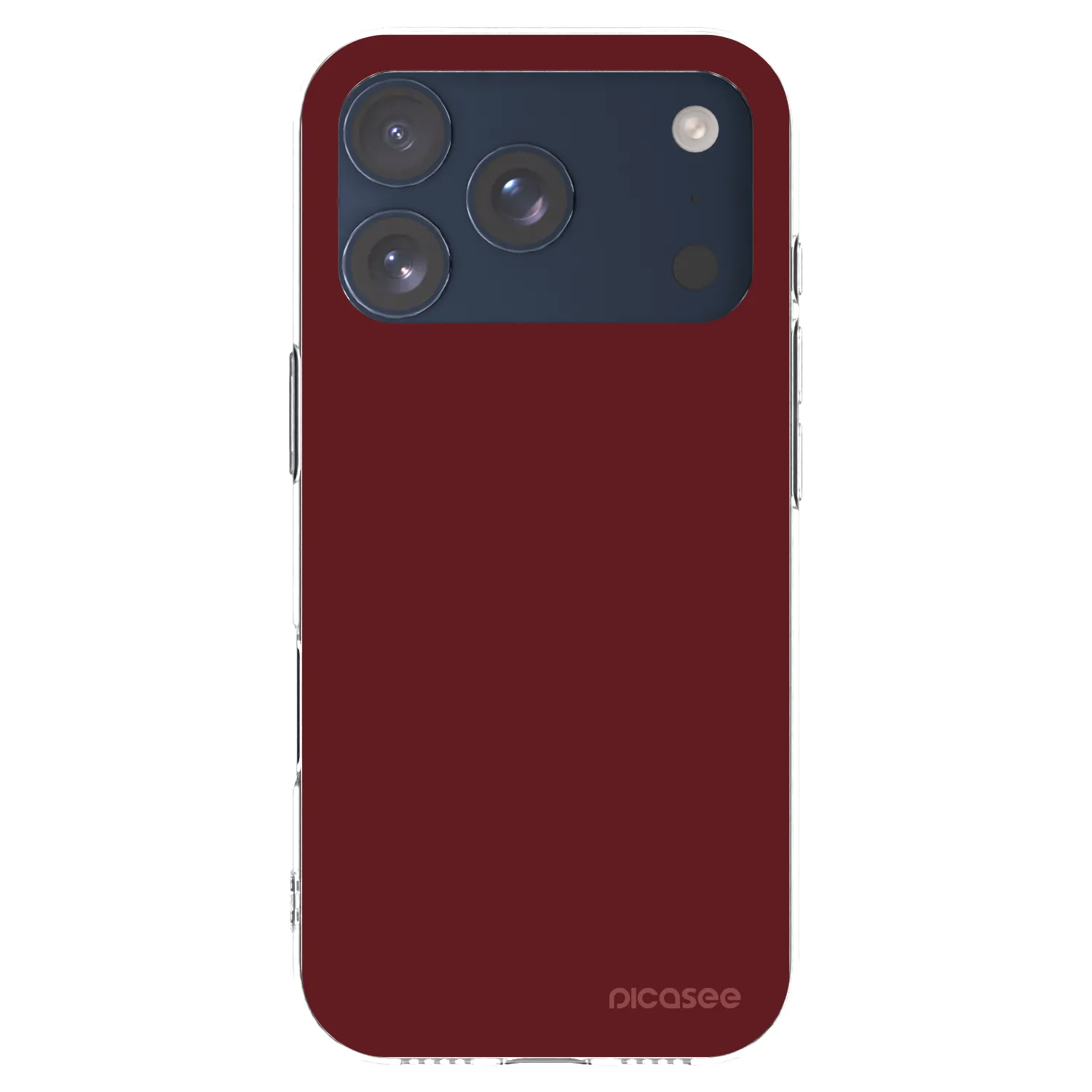 Picasee silikonový průhledný obal pro Apple iPhone 17 Pro - Red Bliss