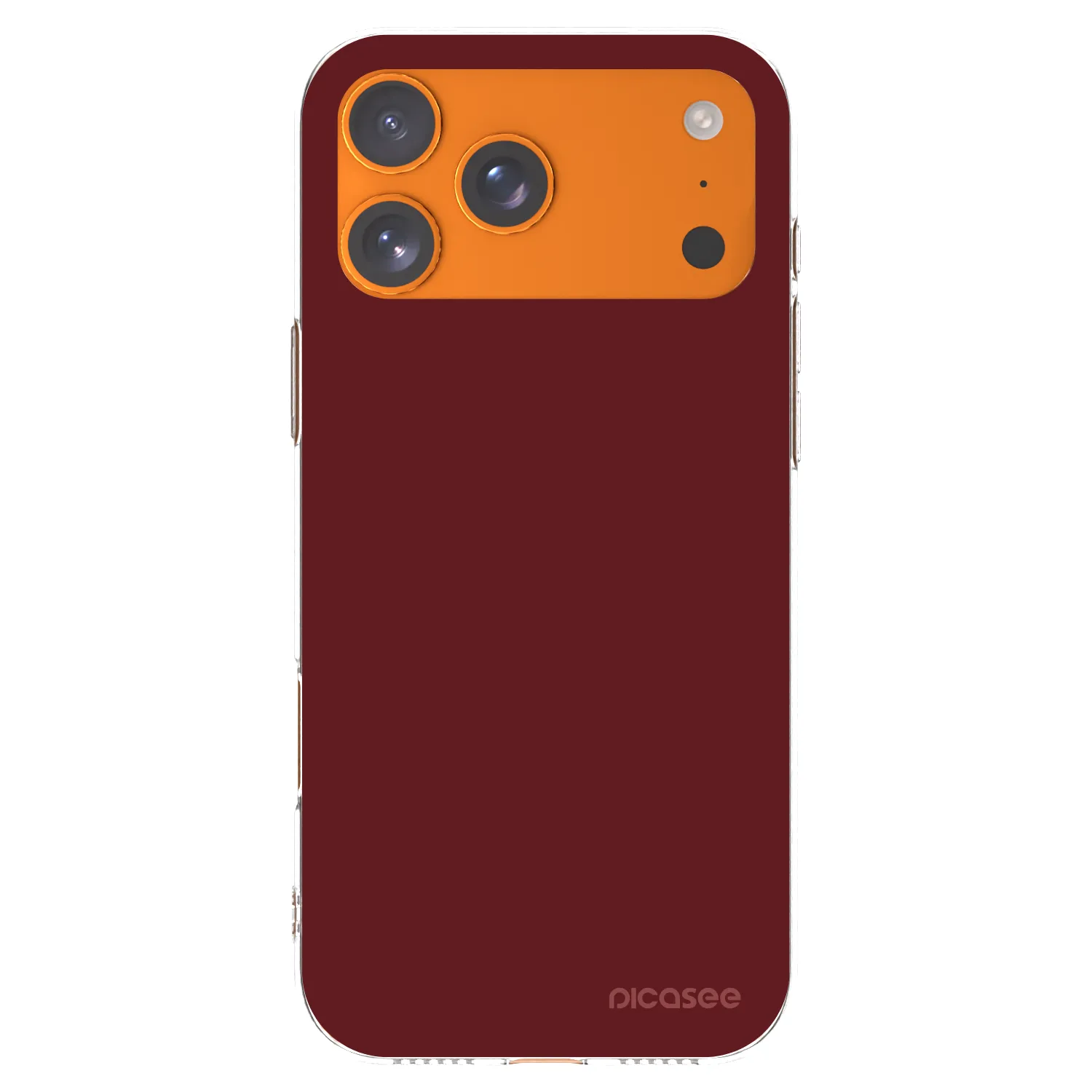 Picasee silikonový průhledný obal pro Apple iPhone 17 Pro Max - Red Bliss