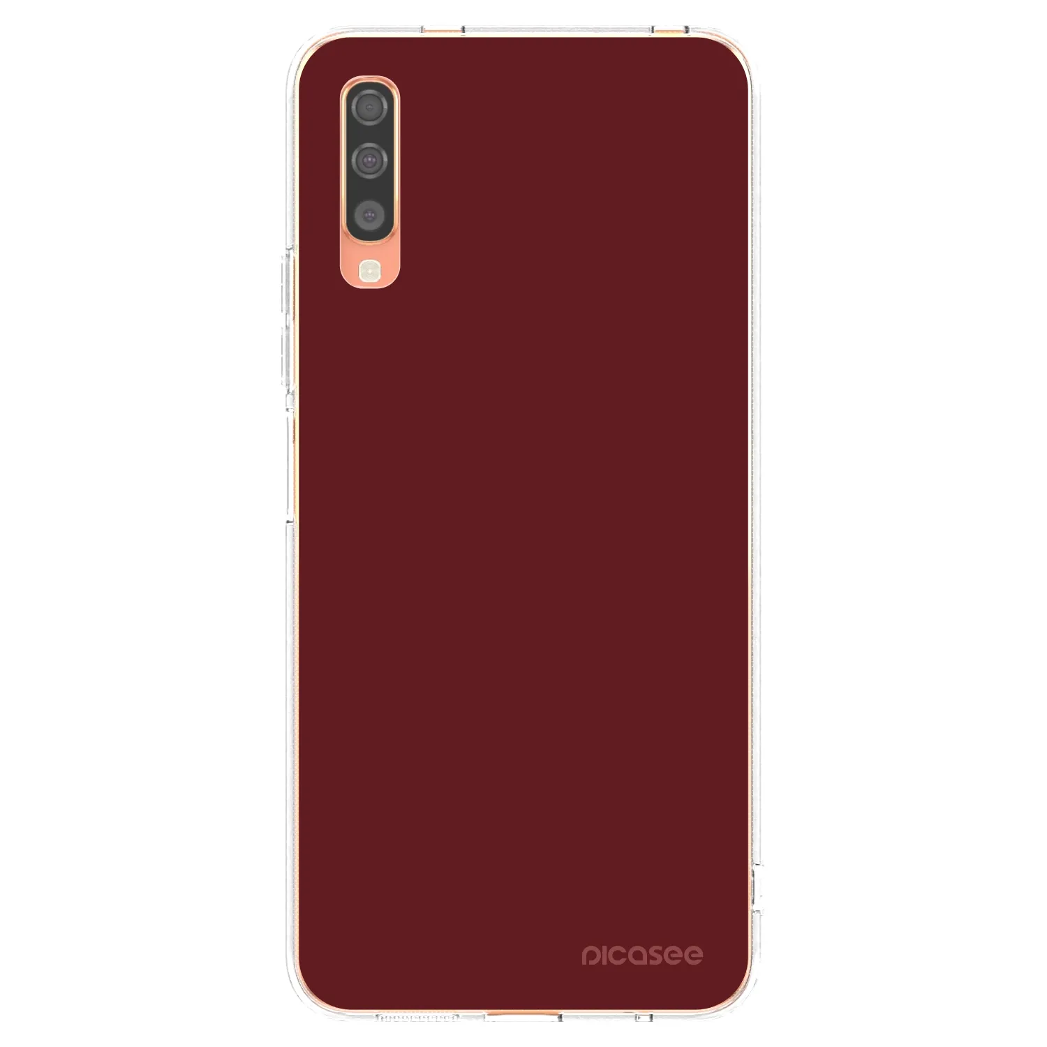 Picasee silikonový průhledný obal pro Samsung Galaxy A70 A705F - Red Bliss