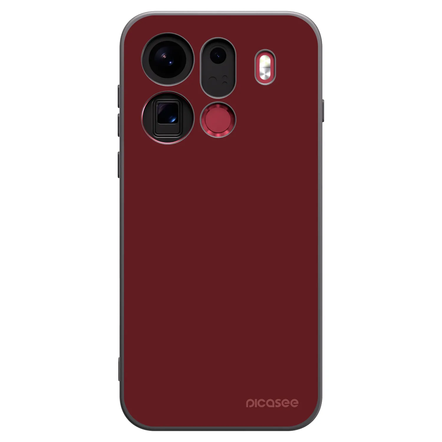 Picasee silikonový černý obal pro OPPO Find X9 Pro - Red Bliss