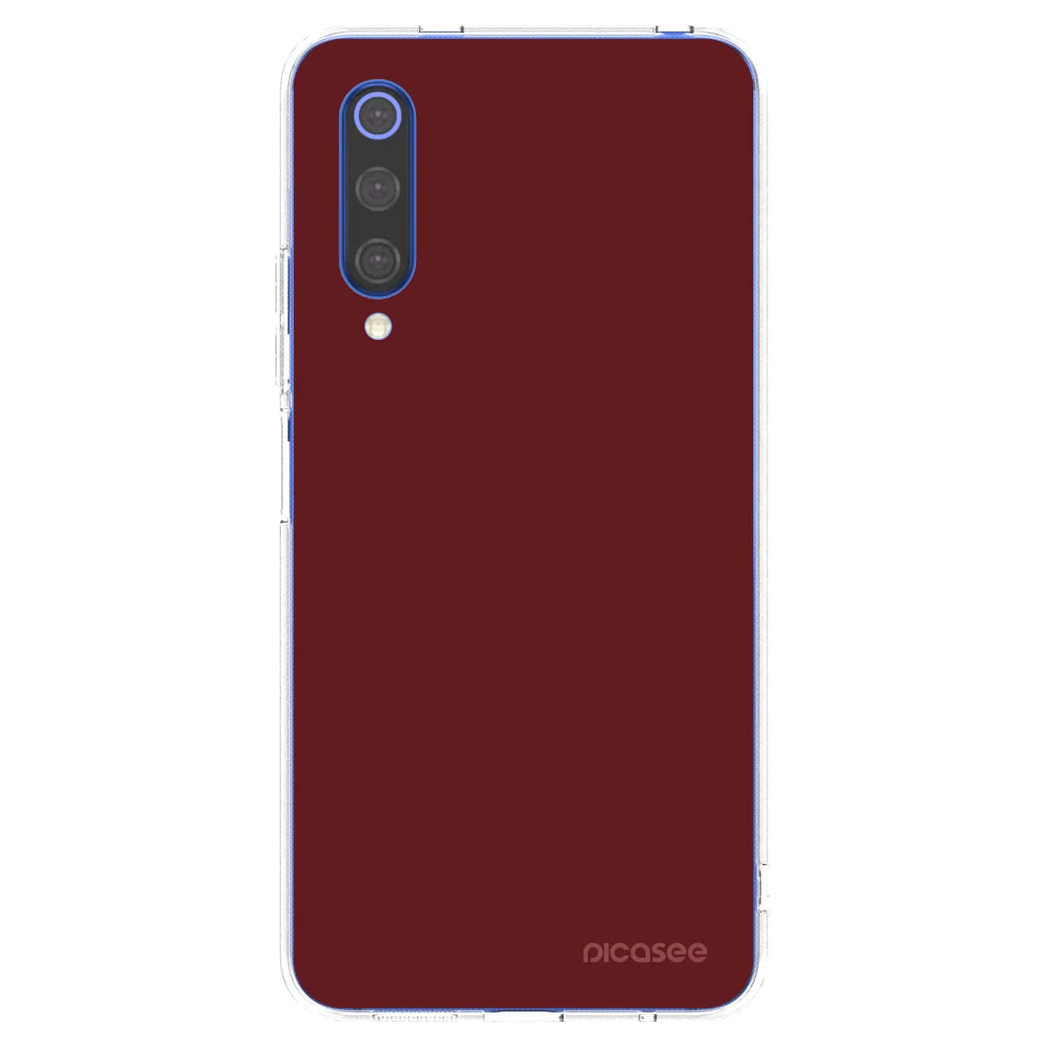 Picasee silikonový průhledný obal pro Xiaomi Mi 9 SE - Red Bliss