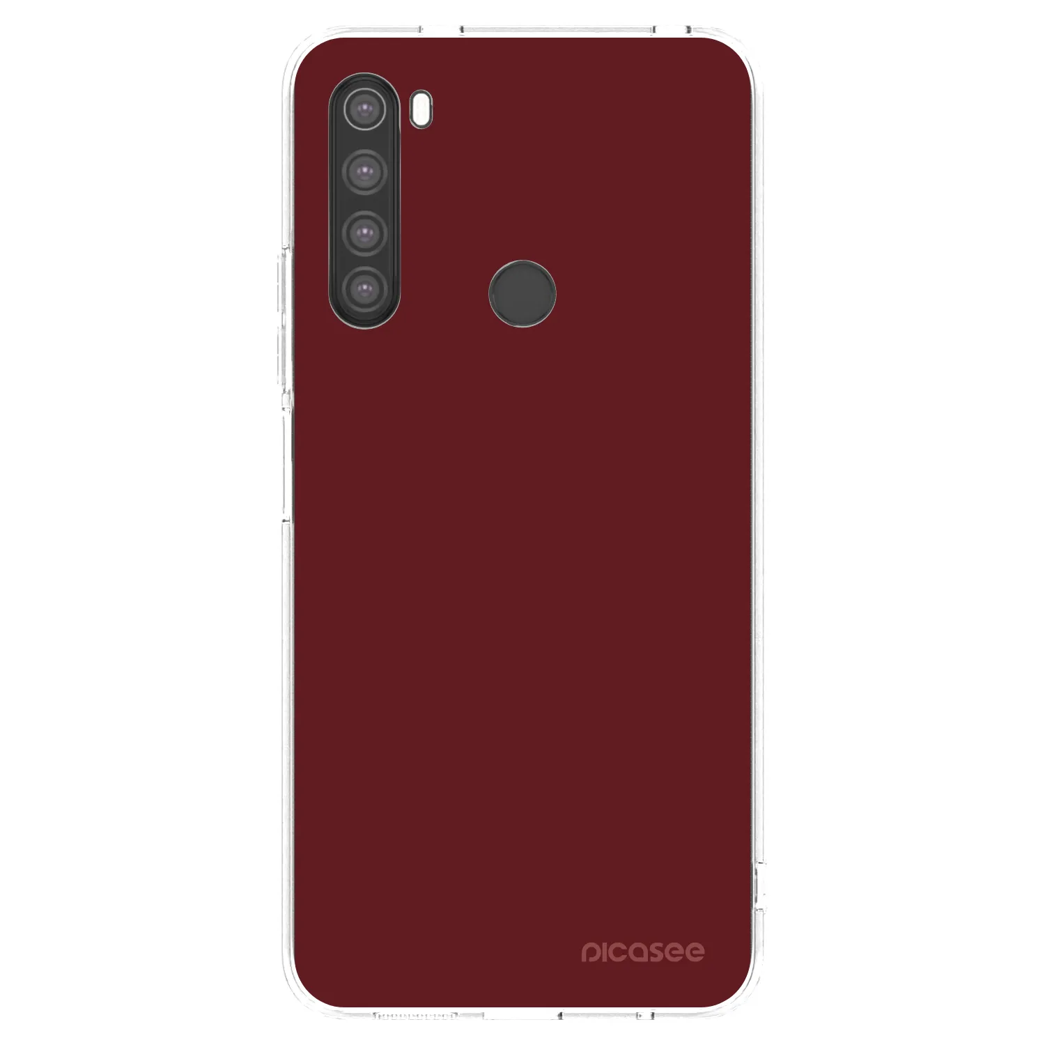 Picasee silikonový průhledný obal pro Xiaomi Redmi Note 8 - Red Bliss