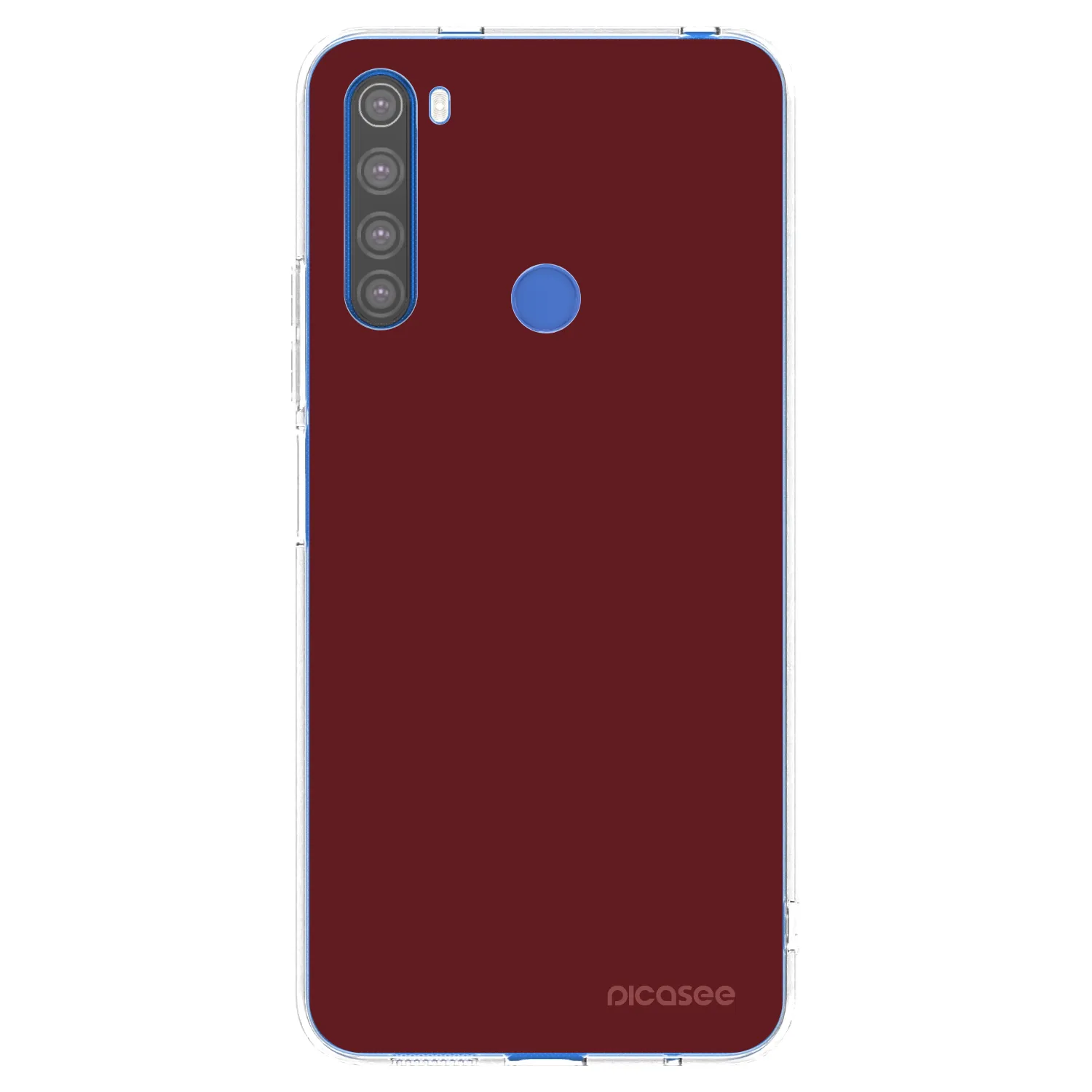 Picasee silikonový průhledný obal pro Xiaomi Redmi Note 8T - Red Bliss