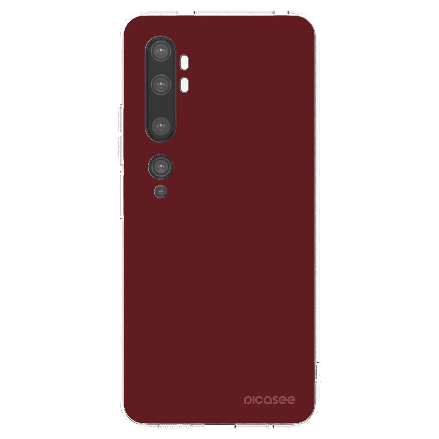 Picasee silikonový průhledný obal pro Xiaomi Mi Note 10 (Pro) - Red Bliss