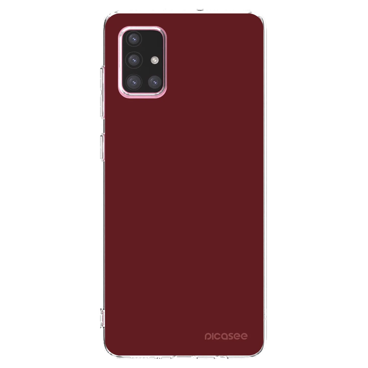 Picasee silikonový průhledný obal pro Samsung Galaxy A71 A715F - Red Bliss