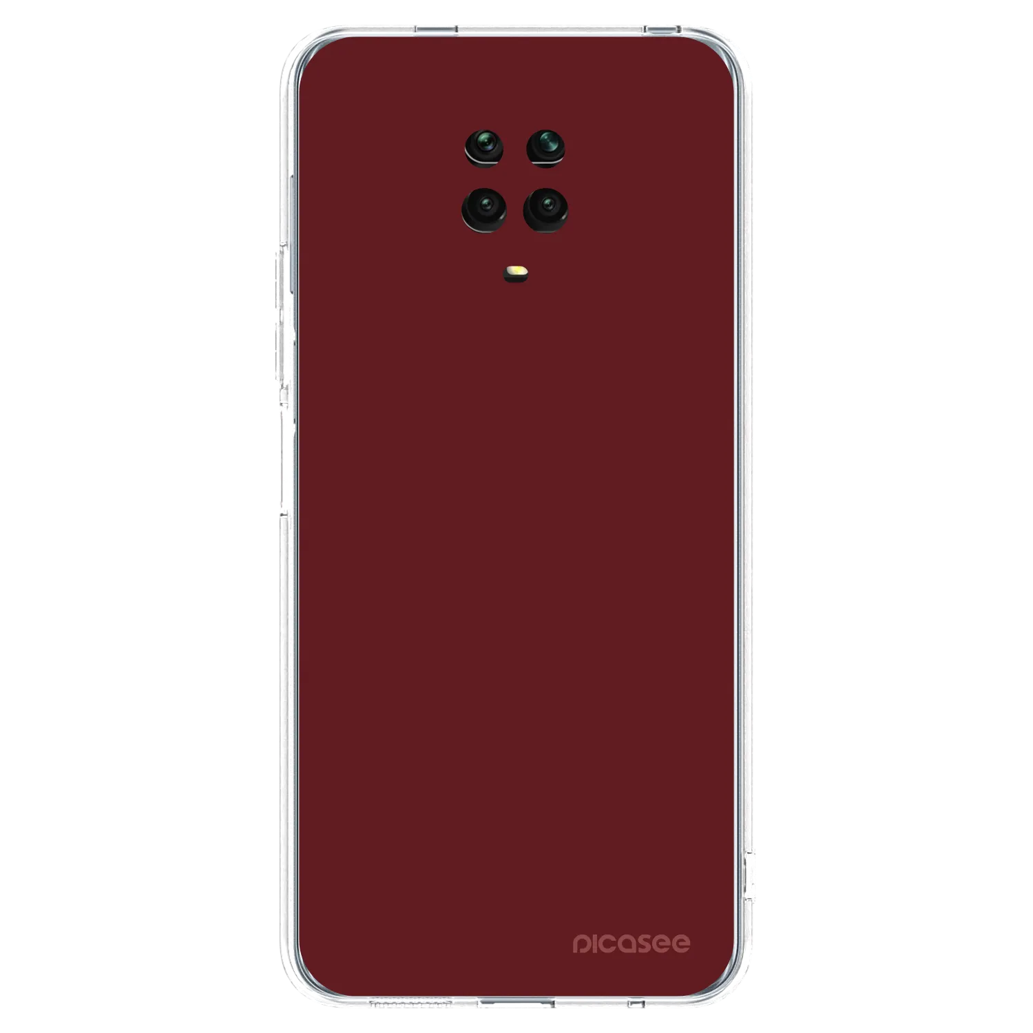 Picasee silikonový průhledný obal pro Xiaomi Redmi Note 9S - Red Bliss