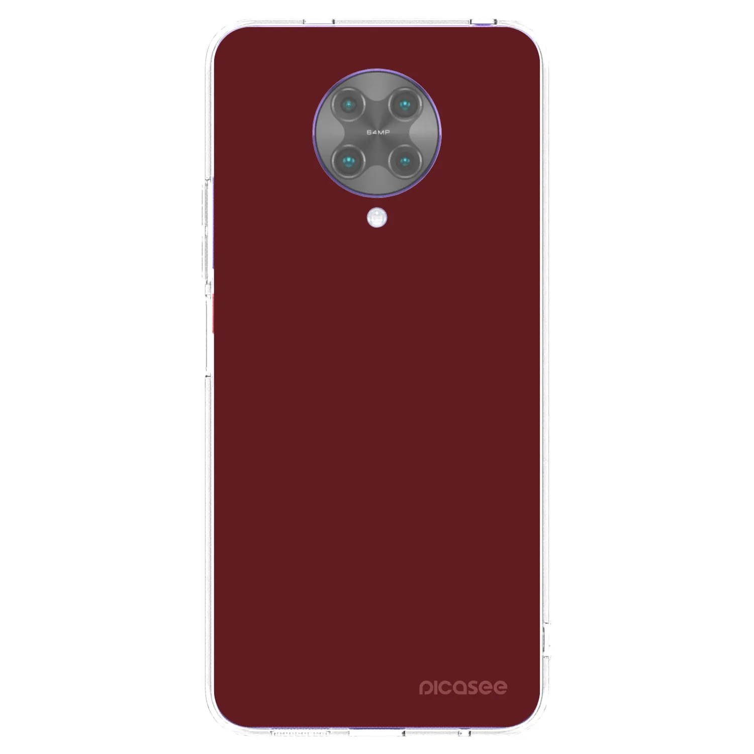 Picasee silikonový průhledný obal pro Xiaomi Poco F2 Pro - Red Bliss