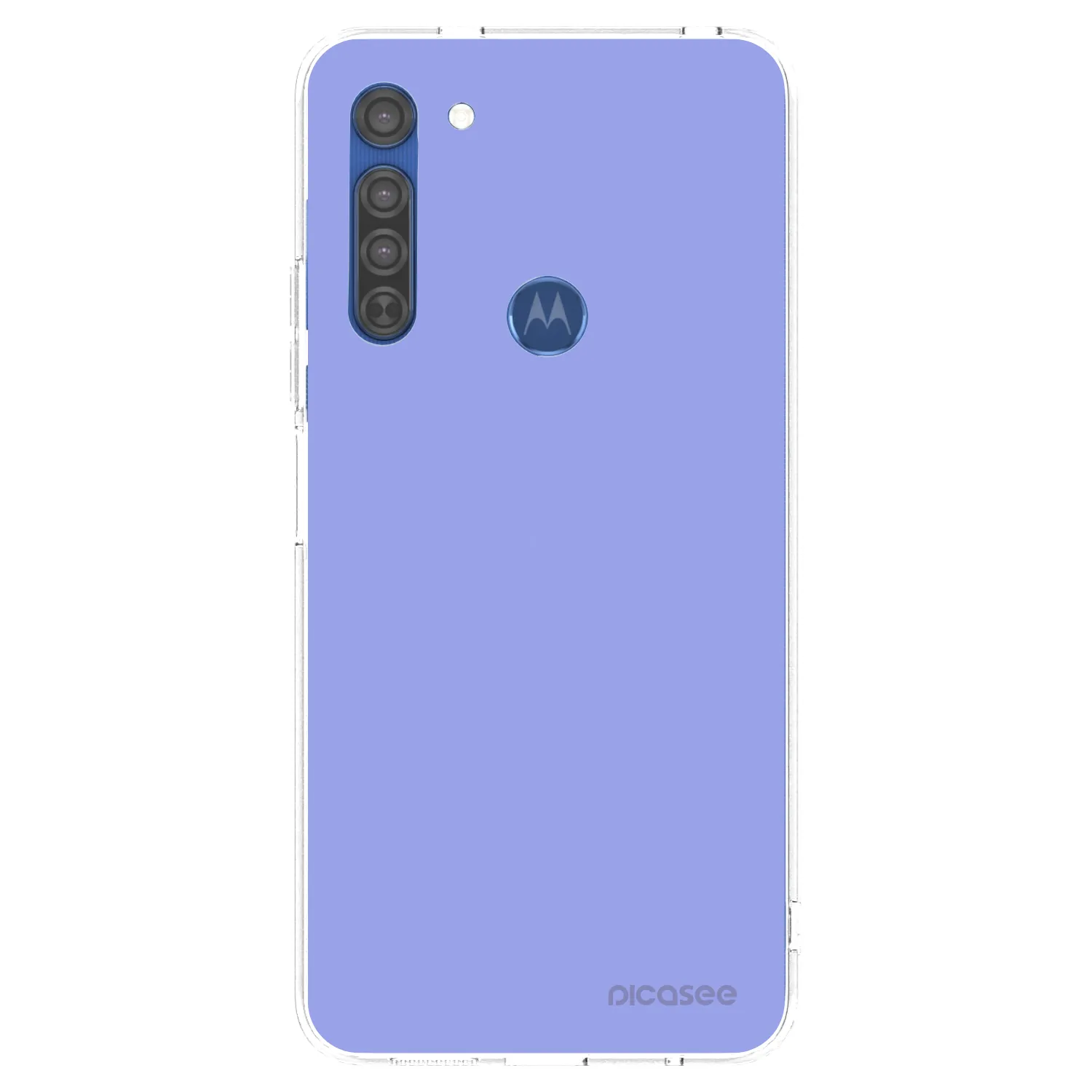 Picasee silikonový průhledný obal pro Motorola Moto G8 - Sky Whisper
