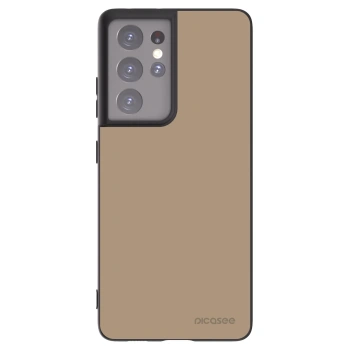 Picasee silikonový černý obal pro Samsung Galaxy S21 Ultra 5G G998B - Soft Sand