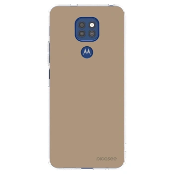 Picasee silikonový průhledný obal pro Motorola Moto G9 Play - Soft Sand