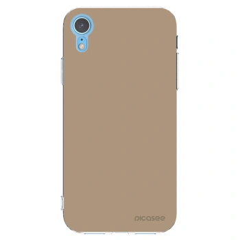 Picasee silikonový průhledný obal pro Apple iPhone XR - Soft Sand