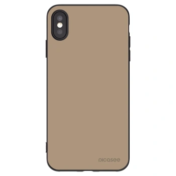 Picasee silikonový černý obal pro Apple iPhone XS Max - Soft Sand