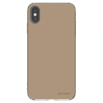 Picasee silikonový průhledný obal pro Apple iPhone XS Max - Soft Sand