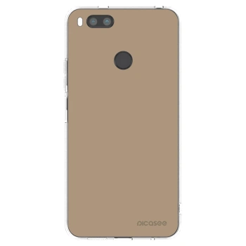 Picasee silikonový průhledný obal pro Xiaomi Redmi A1 - Soft Sand