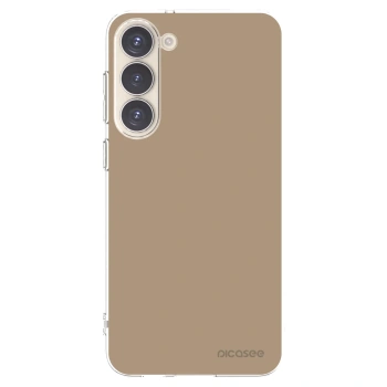 Picasee silikonový průhledný obal pro Samsung Galaxy S23+ 5G - Soft Sand