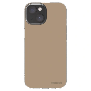 Picasee silikonový průhledný obal pro Apple iPhone 15 - Soft Sand