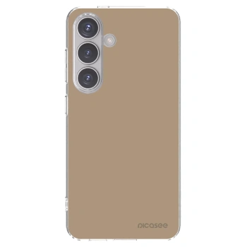 Picasee silikonový průhledný obal pro Samsung Galaxy S24 S921B 5G - Soft Sand