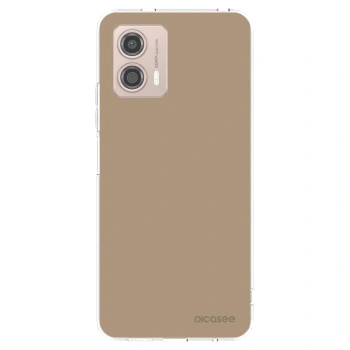 Picasee silikonový průhledný obal pro Motorola Moto G53 5G - Soft Sand