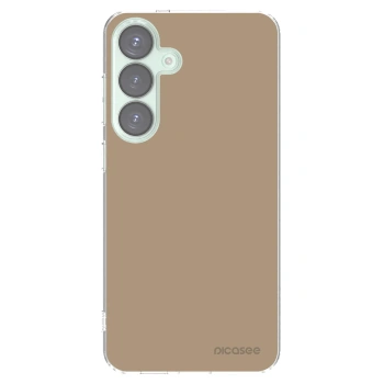 Picasee silikonový průhledný obal pro Samsung Galaxy S25+ 5G - Soft Sand