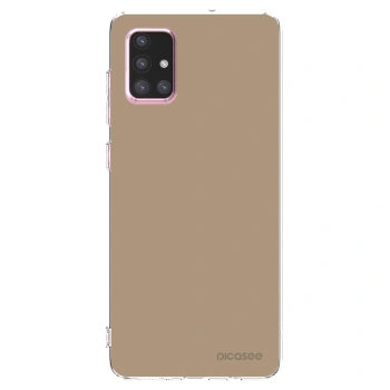 Picasee silikonový průhledný obal pro Samsung Galaxy A71 A715F - Soft Sand