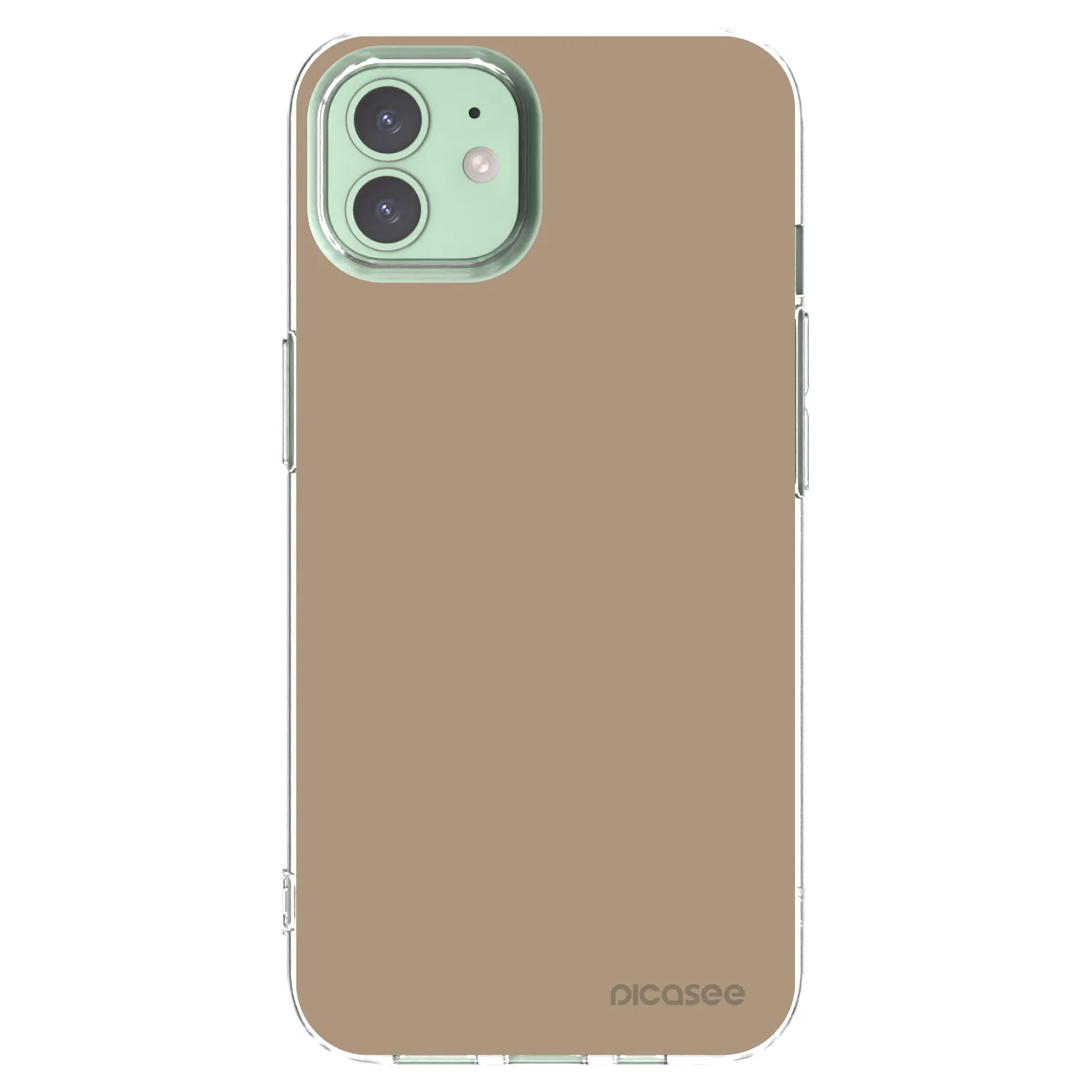 Picasee silikonový průhledný obal pro Apple iPhone 12 - Soft Sand