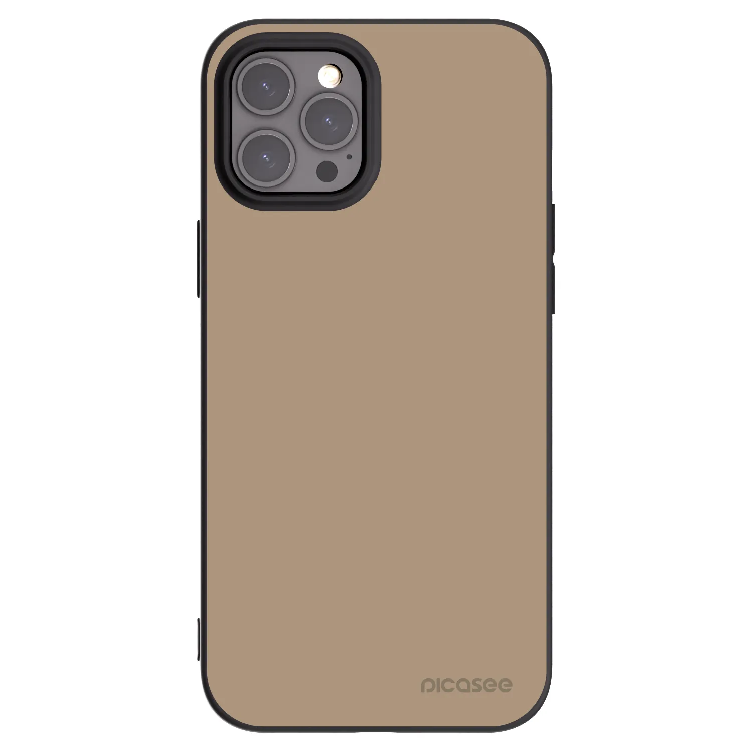 Picasee silikonový černý obal pro Apple iPhone 12 Pro Max - Soft Sand