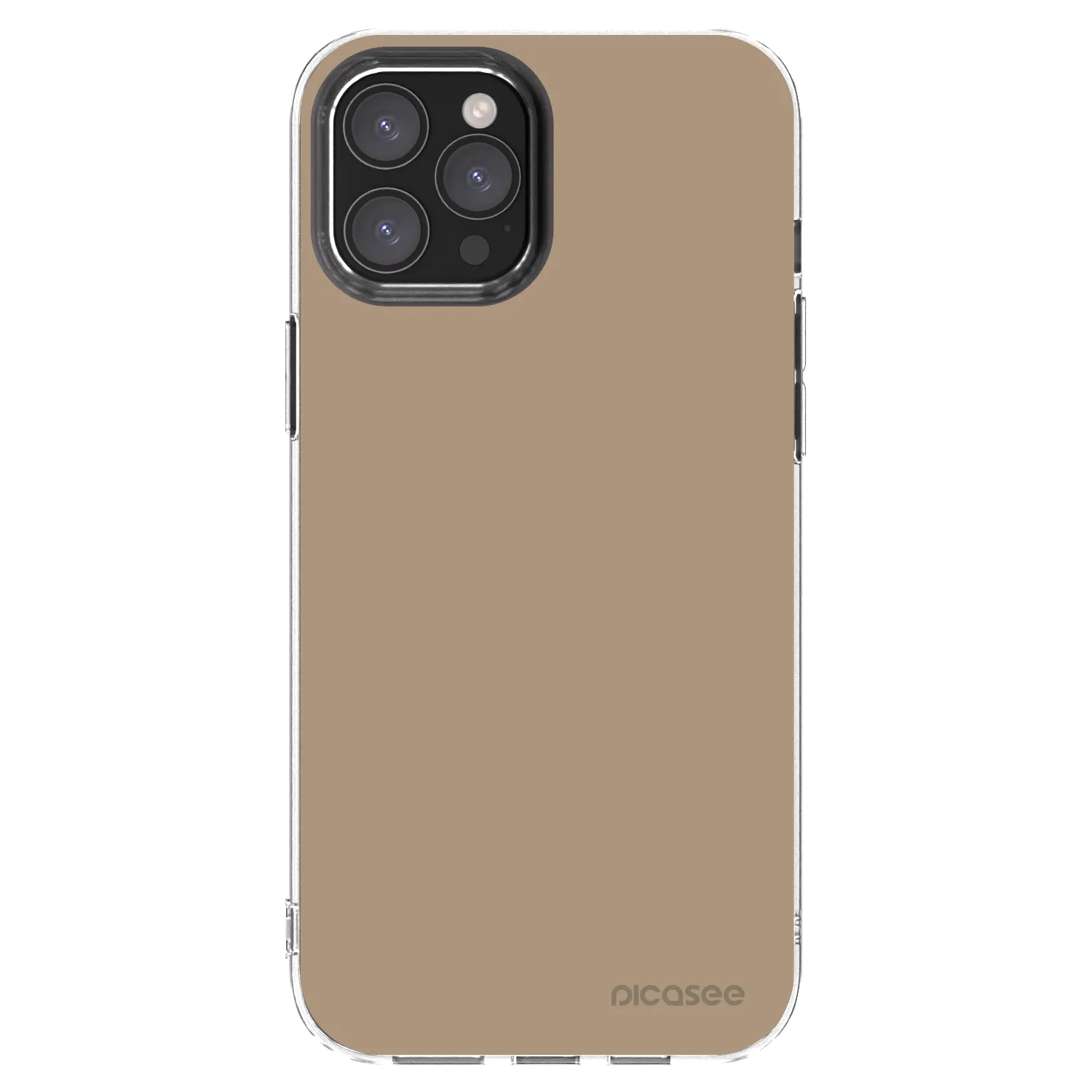 Picasee silikonový průhledný obal pro Apple iPhone 12 Pro Max - Soft Sand