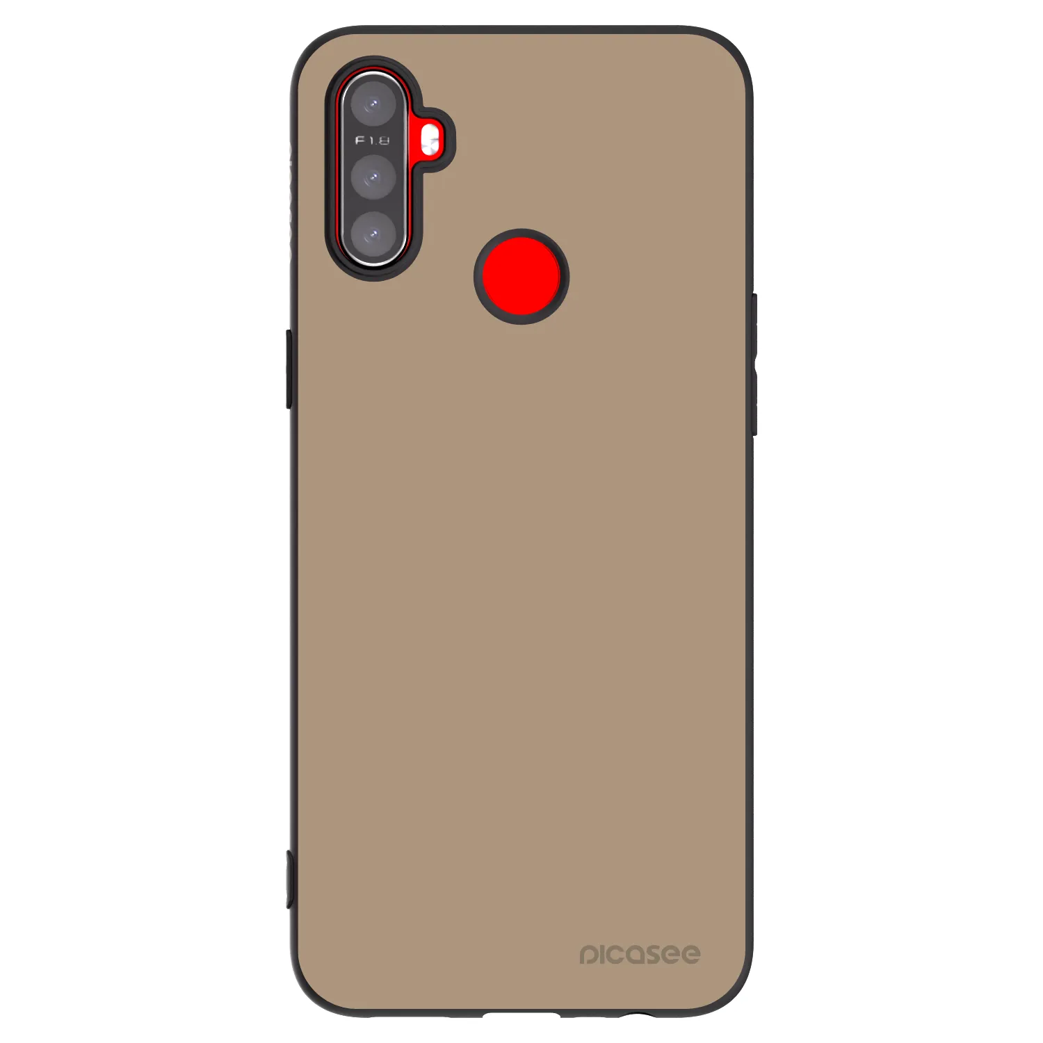 Picasee silikonový černý obal pro Realme C3 - Soft Sand
