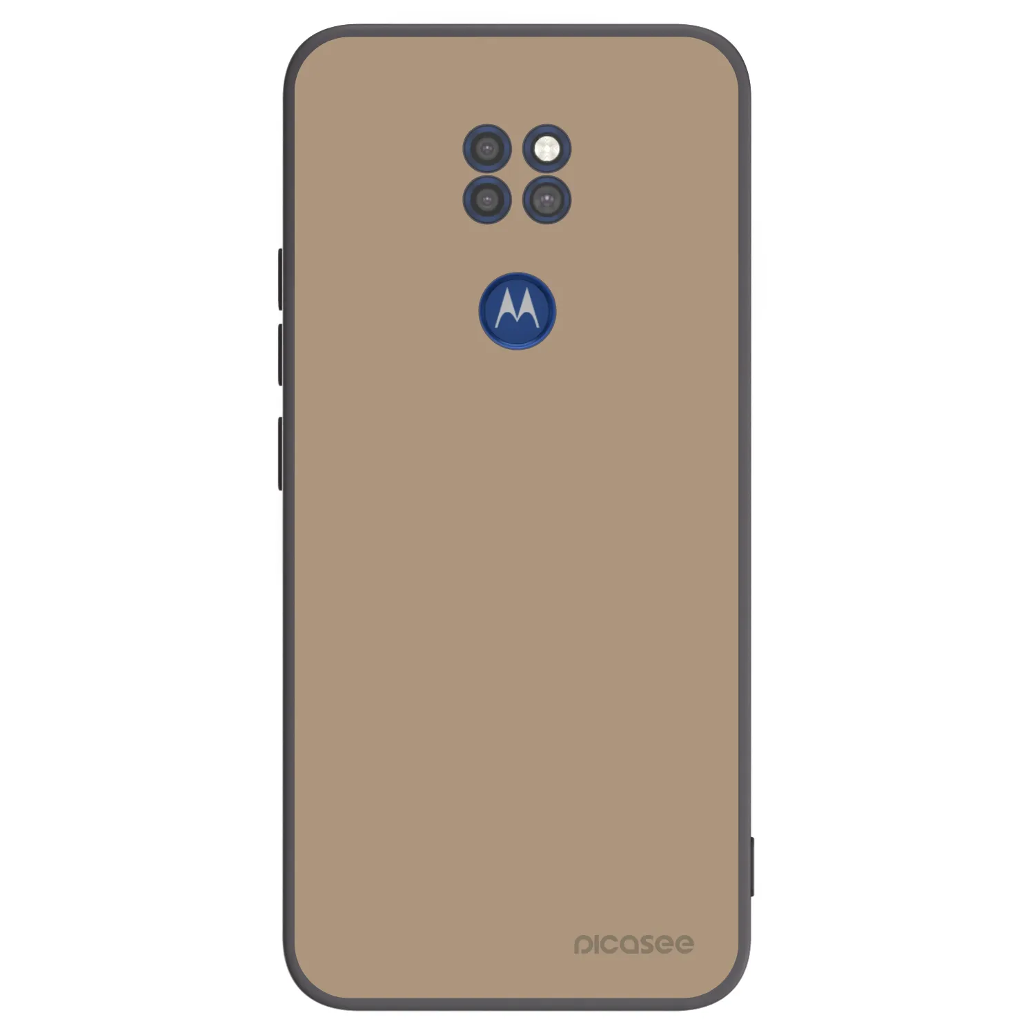 Picasee silikonový černý obal pro Motorola Moto G9 Play - Soft Sand