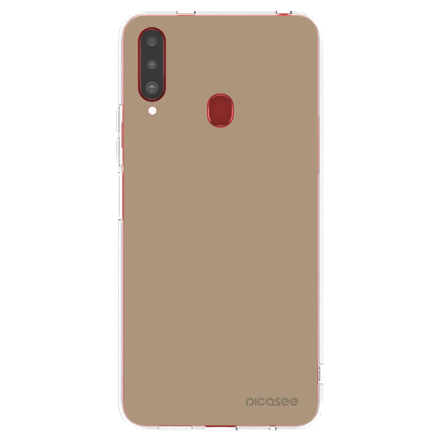 Picasee silikonový průhledný obal pro Samsung Galaxy A20s - Soft Sand