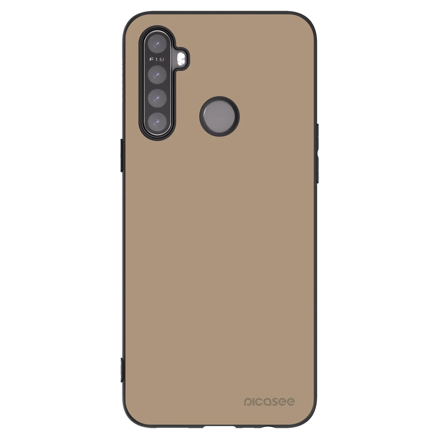 Picasee silikonový černý obal pro Realme 5 - Soft Sand