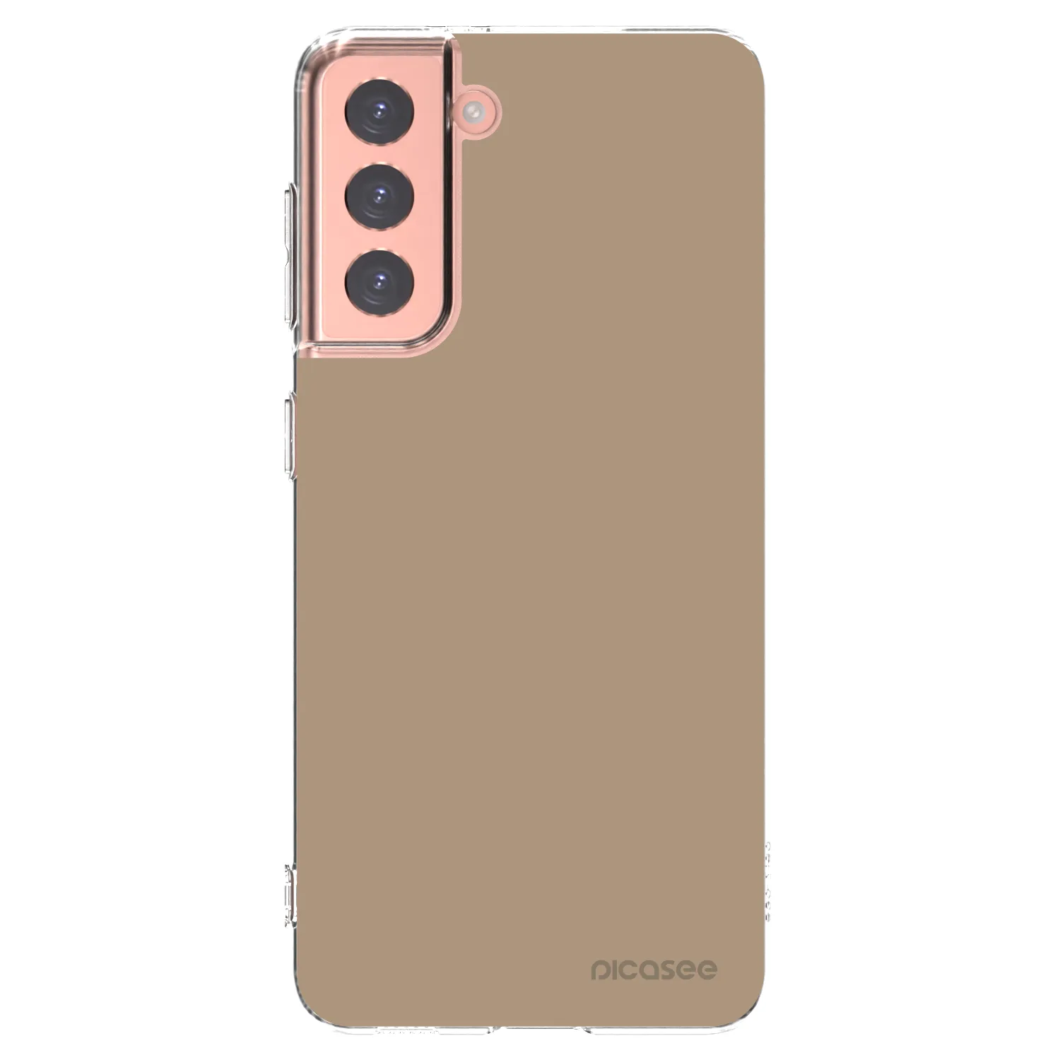 Picasee silikonový průhledný obal pro Samsung Galaxy S21 5G G991B - Soft Sand